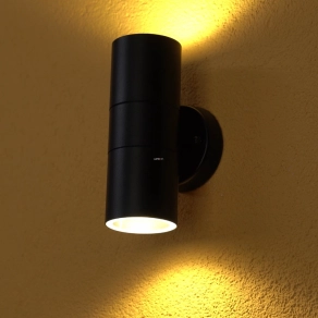   Philips kültéri le és felfelé világító fali lámpa, fekete (Kylis)