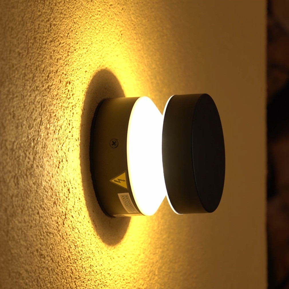 Philips kültéri kerek fedeles fali LED lámpa melegfehér fényű (Laven)