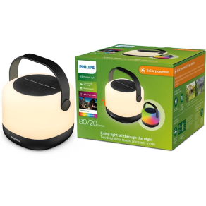   Philips napelemes kültéri hordozható LED lámpa RGB melegfehér, 1,2W (Alula)