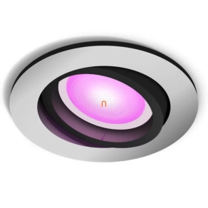   Philips Hue süllyesztett spot lámpa, kerek, ezüst (Centura White and Color Ambiance)