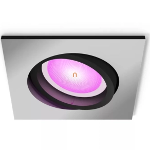   Philips Hue süllyesztett spot lámpa, szögletes, ezüst (Centura White and Color Ambiance)