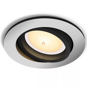   Philips Hue süllyesztett spot lámpa, kerek, ezüst (Milliskin White Ambiance)