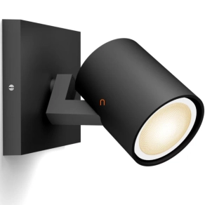   Philips Hue spot lámpa, fekete + DIM Switch (Runner White Ambiance)