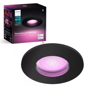   Philips Hue süllyesztett mennyezeti spot lámpa, fekete (Xamento White and Color Ambience)