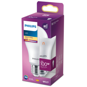   Philips E27 LED, 13 W, 1521 lm, 2700 K, opál - 100 W izzó helyett