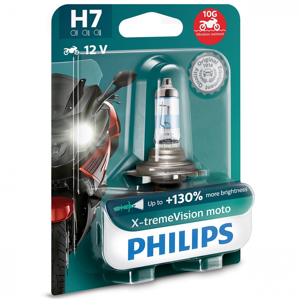 Philips H7 Xtreme Vision G-Force 130% Globe Set