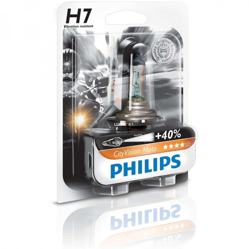 Philips CityVision moto 12972CTVBW +40% H4