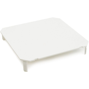   Műanyag doboz fedél 100x100mm, süllyesztett, tapétázható, AKU 100 dobozhoz AK/TD 100 fehér 000748 Univolt