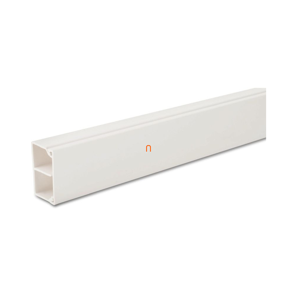 MIK 25/40/2 kábelcsatorna fedéllel, válaszfallal fehér, UV-álló, lángálló 004867 Univolt
