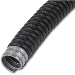   Fém gégecső műanyag köpennyel  10/7,1mm DE331S 07  25m fekete, SG-S-P 005985 Univolt