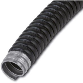   Fém gégecső műanyag  köpennyel  17/13mm DE331S 13  25m fekete, SG-S-P 005990 Univolt