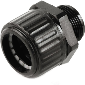   HGL 1616 fekete halogénmentes egyenes tömszelence gégecsőhöz, IP54 012753 Univolt