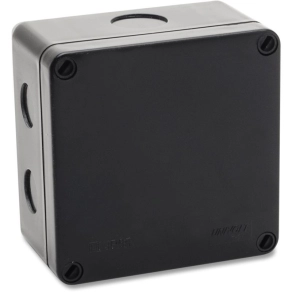   PKG 100 MP páncél kötődoboz előnyomott bevezetéssel, fekete 016404 Univolt