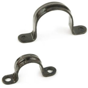   SS 25 fekete porszórt omega csőbilincs, SSR  acélcsőhöz 021070 Univolt