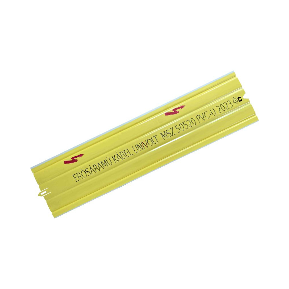 Kábelfedlap KPL 120/1m PVC 103160  magyar felirattal (Erősáramú Kábel) Univolt