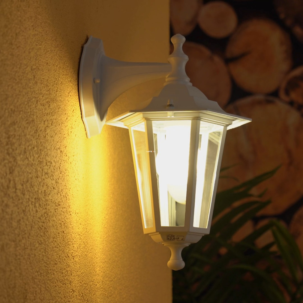 Kültéri klasszikus fali lámpa fehér színben (Laterna 5)