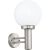 Kültéri fali lámpa, fehér-ezüstszínű (Nisia)