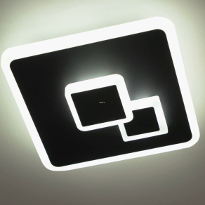   Mennyezeti LED lámpa 8 W, hidegfehér, 20x20 cm, fekete-fehér színű - Cadegal Eglo 30658