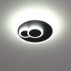 Mennyezeti LED lámpa 8 W, hidegfehér, 20 cm, fekete-fehér színű - Cadegal Eglo 30659