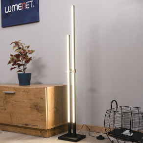   Minimál LED állólámpa, fekete, 116 cm - Cannigiona Eglo 31234, talpkapcsoló, 3000 K, 2900 lm, 22,9 W