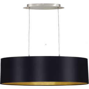   Függesztett lámpa két foglalattal, 22x78 cm, fekete-arany színű - Maserlo Eglo 31611