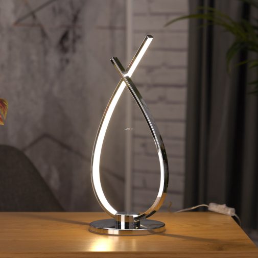Asztali LED lámpa, krómozott csepp (Roncade)