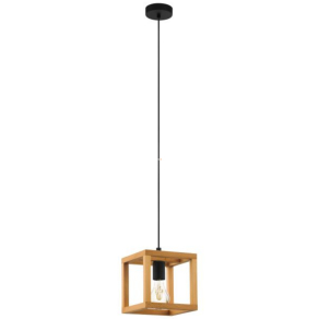 Fa kockás függesztett lámpa - Blackcrown Eglo 32145