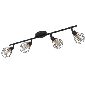   Mennyezeti lámpa négy foglalattal, fekete-borostyán színű - Zapata Eglo 32767