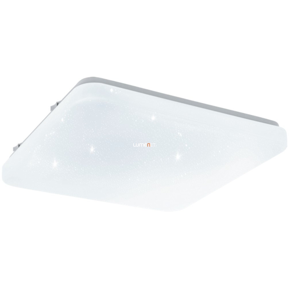 Csillám hatású mennyezeti LED lámpa, szögletes, 11,5 W, hidegfehér, fehér színű (Frania)