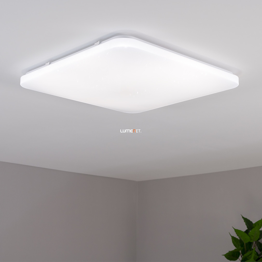Távirányítós mennyezeti LED lámpa, csillám hatású (Frania-S)