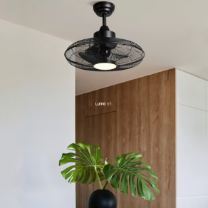   Távirányítós mennyezeti LED lámpa 15 W, hideg-melegfehér, fekete - Igeldo Eglo 35133