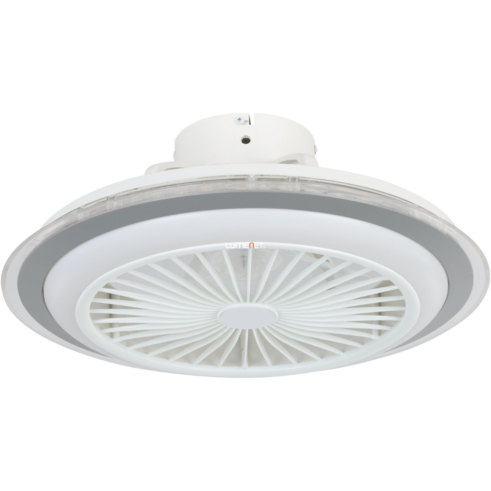 Ventilátoros mennyezeti LED lámpa távirányítóval 3X8,5 W, hideg-melegfehér, fehér-szürke színű (Albufeira)