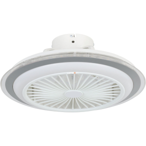   Ventilátoros mennyezeti LED lámpa távirányítóval 3X8,5 W, hideg-melegfehér, fehér-szürke színű - Albufeira Eglo 35141