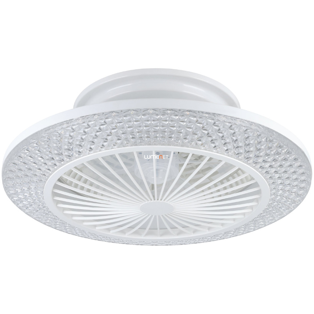 Ventilátoros mennyezeti LED lámpa távirányítóval 3X12,6 W, hideg-melegfehér, fehér (Malinska)