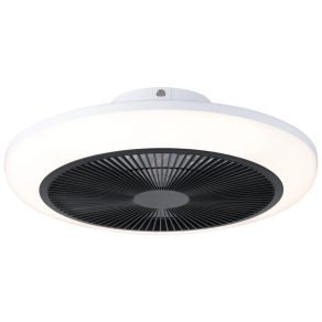   Távirányítóval szabályozható ventiláros mennyezeti LED lámpa - Sayulita 1 Eglo 35234, 3280 lm, 2700-6500 K, állítható színhőmérséklet, 4x5,2 W, 220-240 V