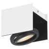 Szabályozható LED spot lámpa 5,4 W, melegfehér, fehér-fekete - Vidago Eglo 39315