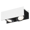 Szabályozható LED spot lámpa 2x5,4 W, melegfehér, fehér-fekete - Vidago Eglo 39316