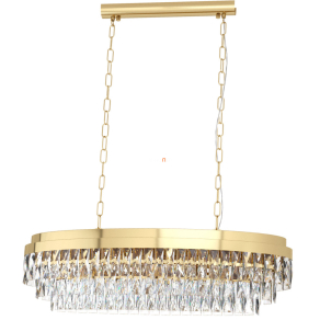   Arany színű kristály csillár art deco stílusban, 10 foglalattal - Valparaiso Eglo 39462