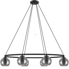   Minimál csillár füstszínű gömb burákkal, hat foglalattal - Daguella Eglo 39578