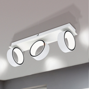   Mennyezeti LED lámpa 3x5 W, melegfehér, fehér-krómszínű - Albariza Eglo 39586