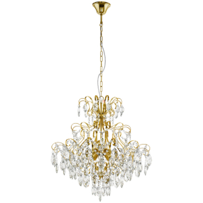   Kristály csillár sárgaréz színben - Fenoullet Eglo 39605