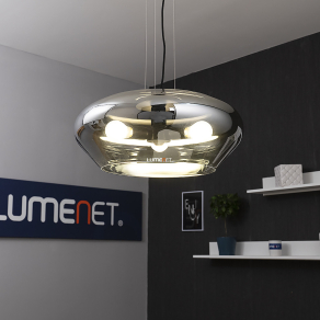   Füstszínű függesztett lámpa, 50 cm, három foglalattal - Priorat Eglo 39658