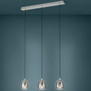   Függesztett lámpa három foglalattal, króm-füstszínű - Albarino Eglo 39667