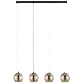   Függesztett lámpa négy foglalattal, fekete-arany színű - Lemorieta Eglo 39686