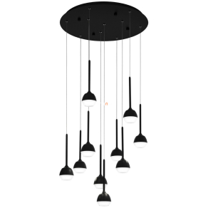   Szabályozható függesztett LED lámpa 10x4,5 W, melegfehér, 58 cm, fekete - Nucetto Eglo 39714