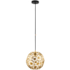 Függesztett lámpa, 30 cm, fekete-sárgaréz - Skoura Eglo 39754
