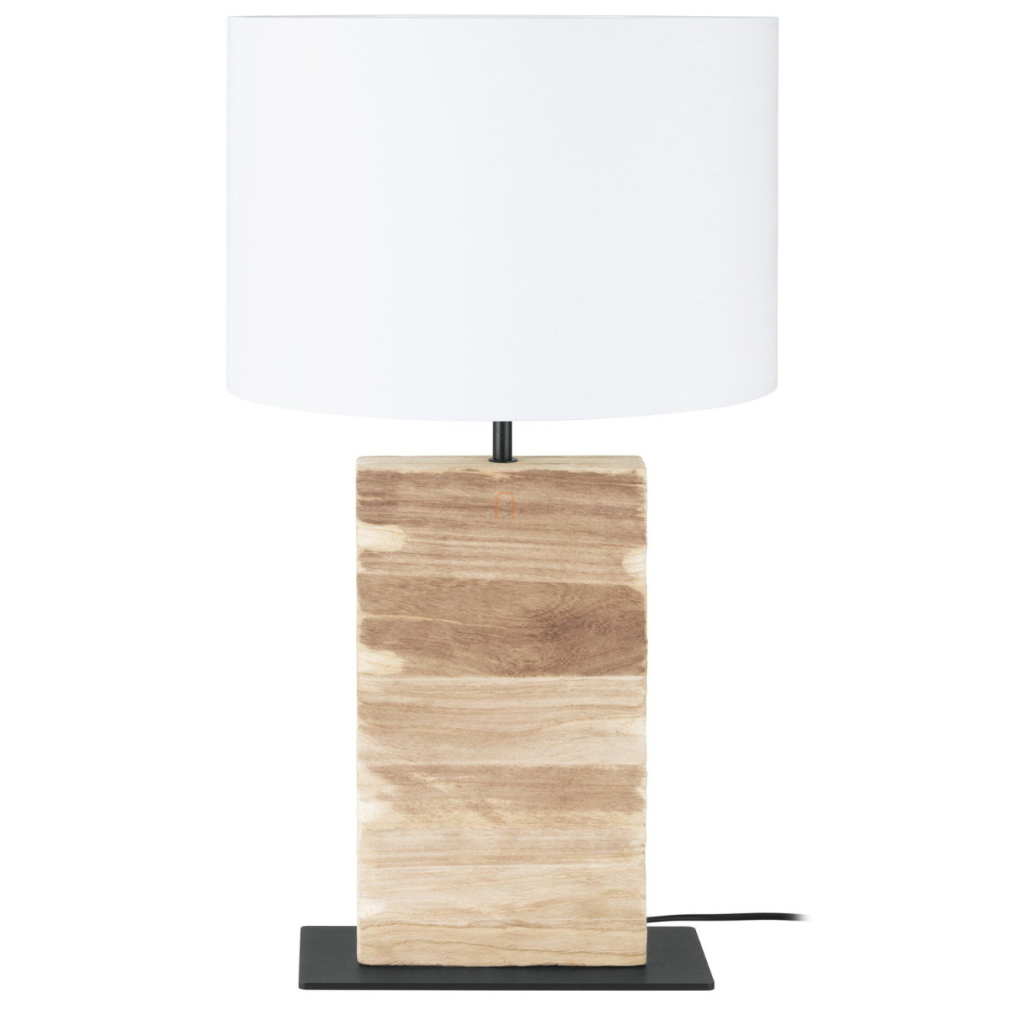 Natúr asztali lámpa, szögletes, 62,5 cm - Contessore Eglo 39917, 1xE27 foglalattal, 220-240 V