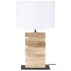   Natúr asztali lámpa, szögletes, 62,5 cm - Contessore Eglo 39917, 1xE27 foglalattal, 220-240 V