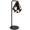Dekoratív asztali lámpa, fekete, 50 cm - Carlton 4 Eglo 43058, 1xE27 foglalattal