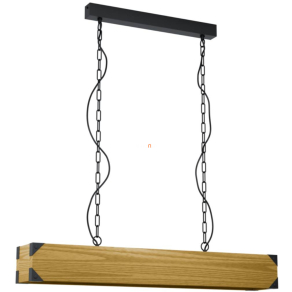   Függesztett lámpa négy foglalattal, fa-fekete - Harborough Eglo 43159